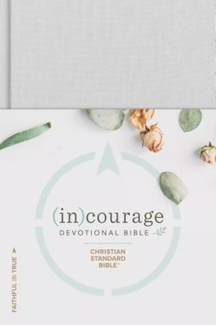 CSB (in)courage Devotional Bible, Grey, Hardback, Womens, Journalling, Notes Section, Presentation Page, Topical Index, Stories of Courageous Women in The Bible