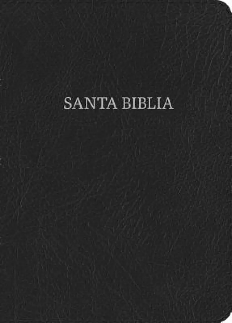 NVI Biblia Letra Gigante, negro piel fabricada con índice