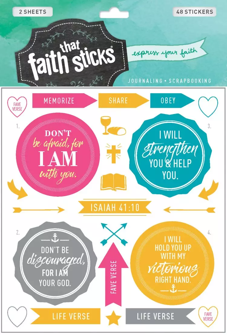 Isaiah 41:10 Stickers