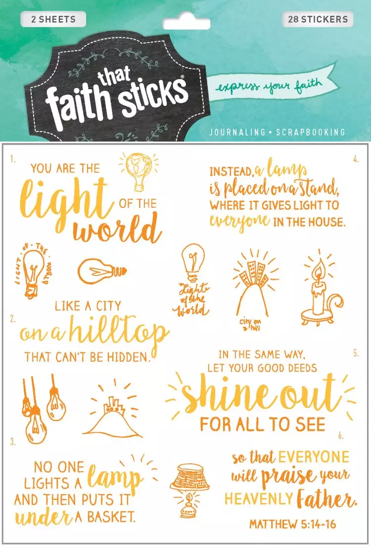 Matthew 5:14-16 Stickers