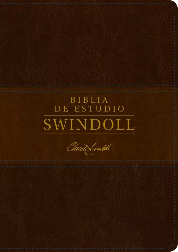 Biblia de estudio Swindoll NTV (SentiPiel, Café/Café claro)