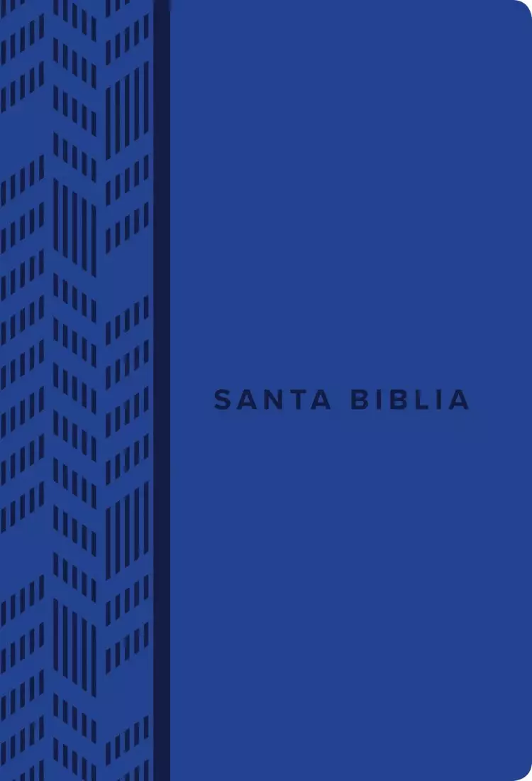Santa Biblia NTV, Edición compacta (SentiPiel, Azul)