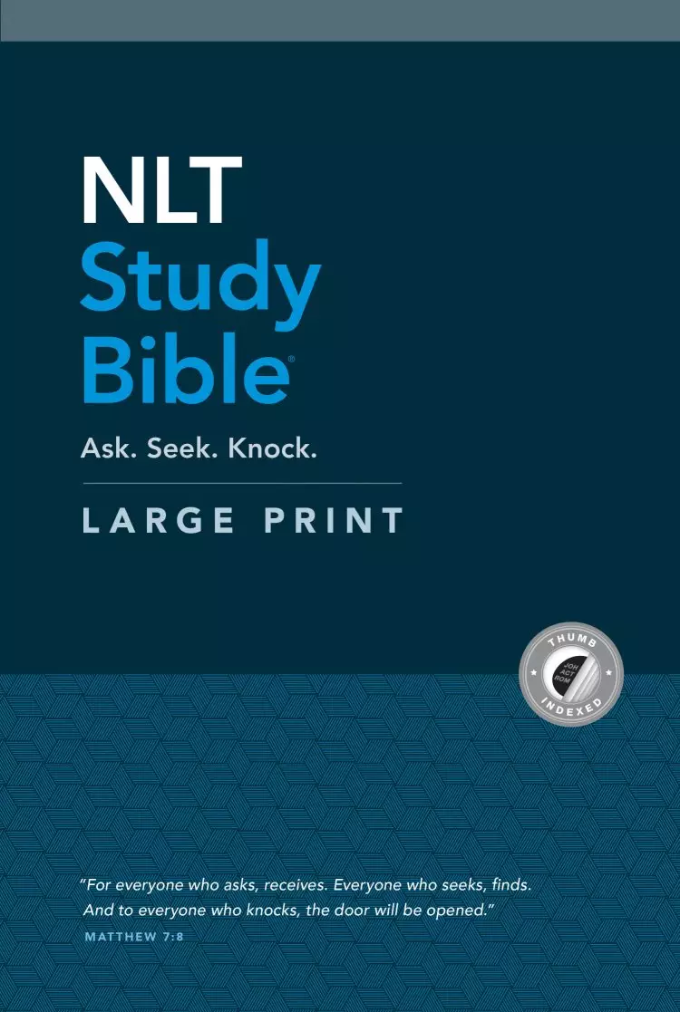 NLT Study Bible Large Print (Hardcover, Indexed, Red Letter)