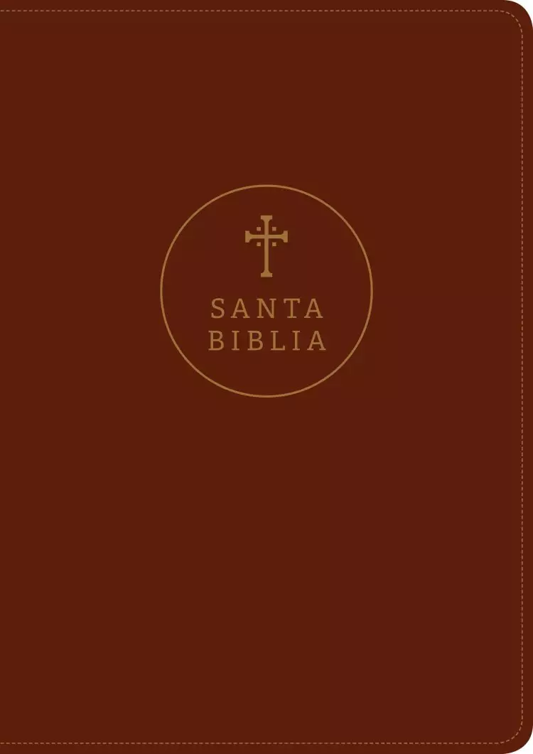 Santa Biblia RVR60, Edición de referencia ultrafina, letra grande (SentiPiel, Café rojizo, Índice, Letra Roja)