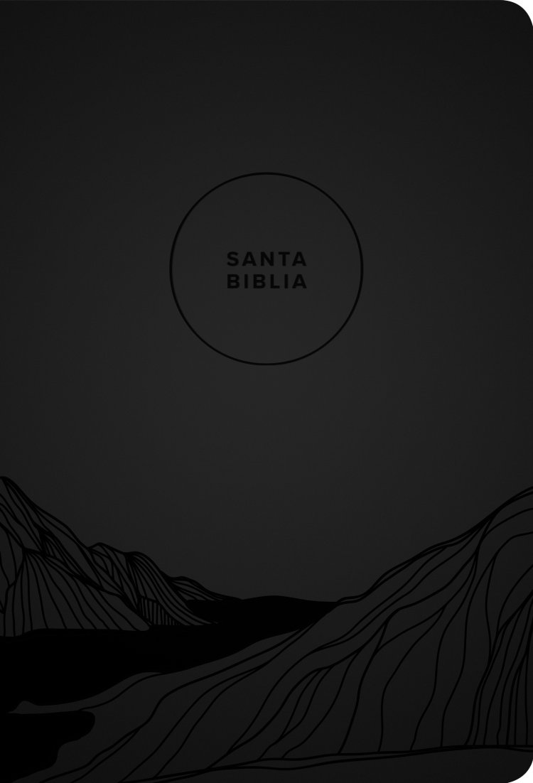 Santa Biblia NTV, Edición compacta, letra grande (SentiPiel, Carbón, Índice, Letra Roja)