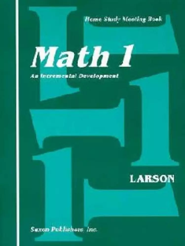Saxon Math 1 Students Meeting Book