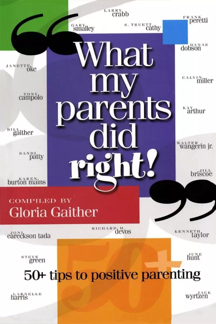What My Parents Did Right Softcover Book