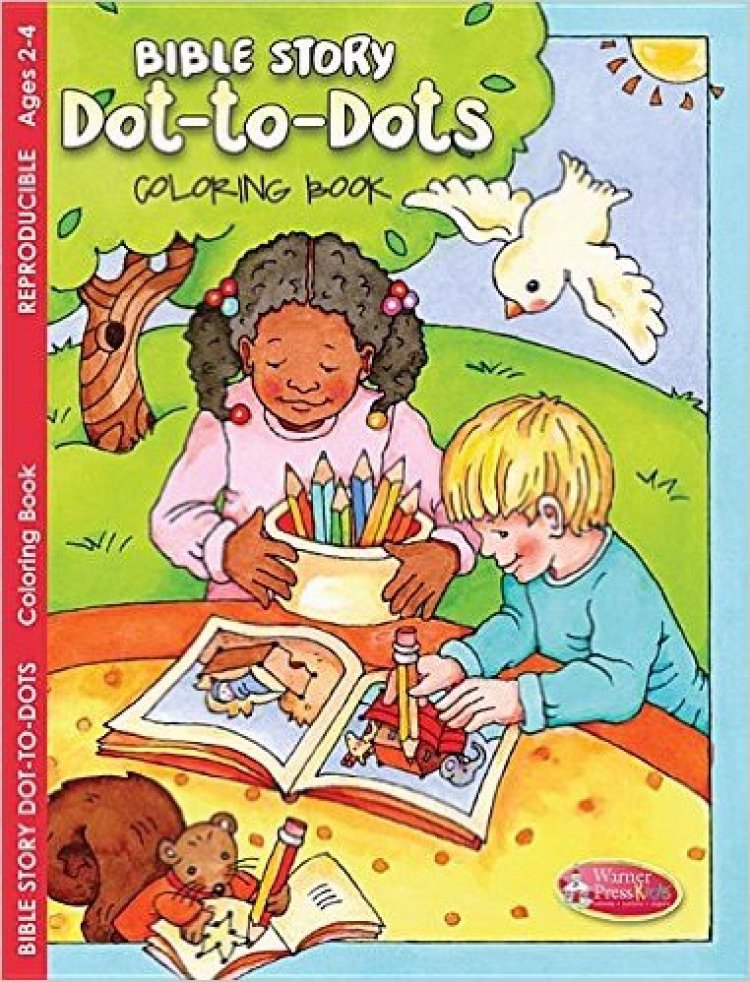 Bible Story Dot-To-Dots Colouring Book