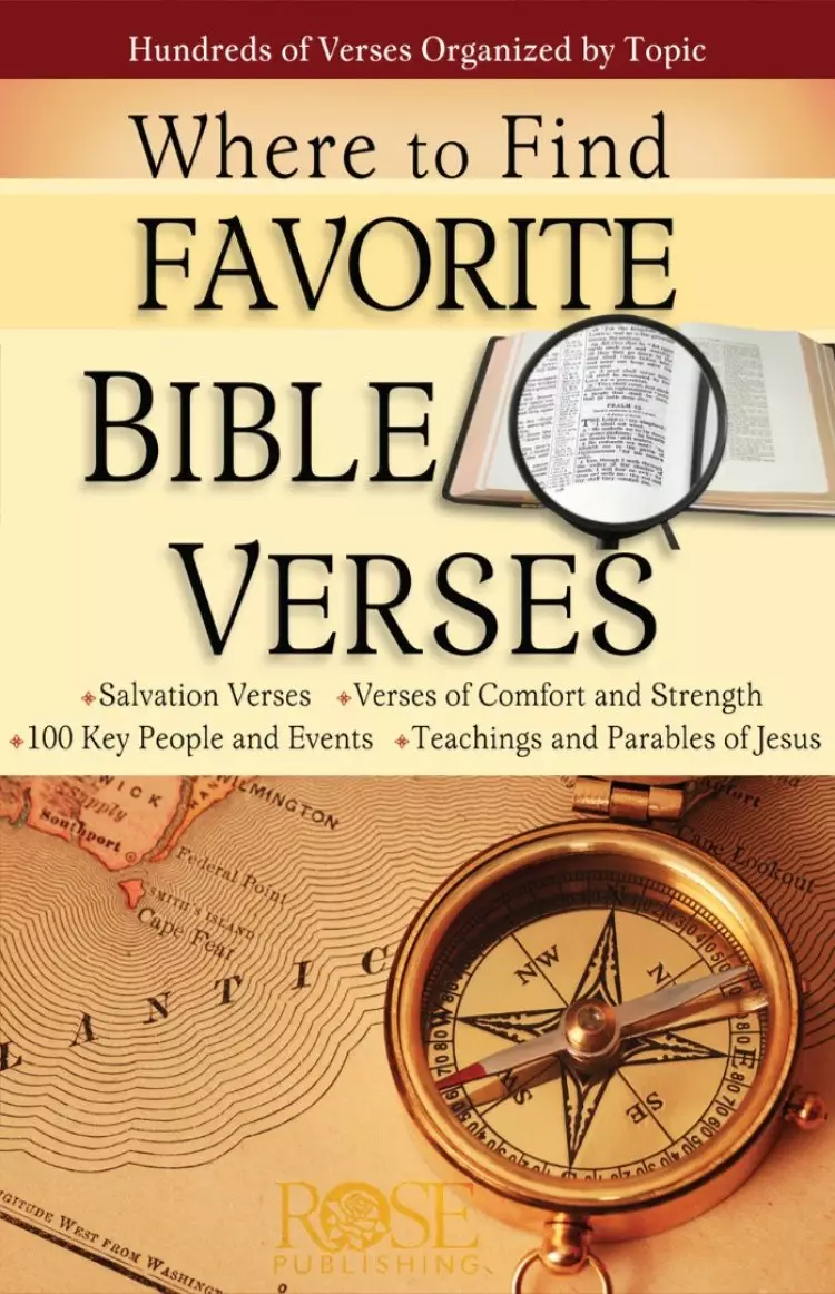 Where To Find Favorite Bible Verses Pamphlet