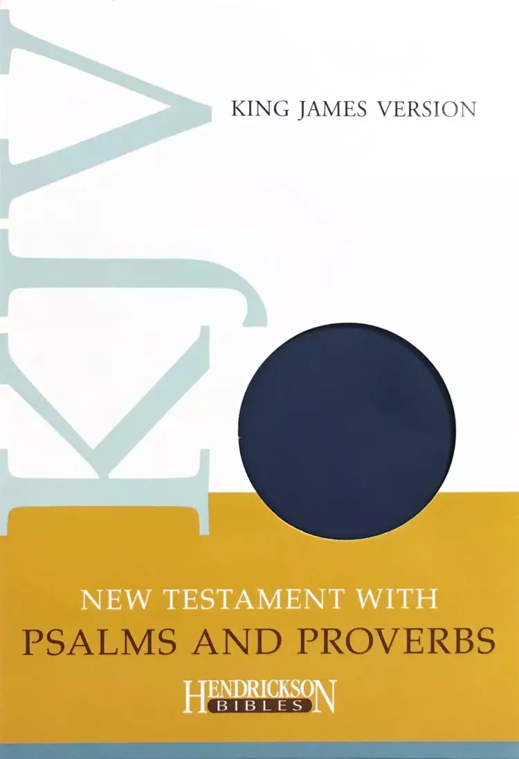 KJV New Testament with Psalms and Proverbs: Blue, Imitation Leather