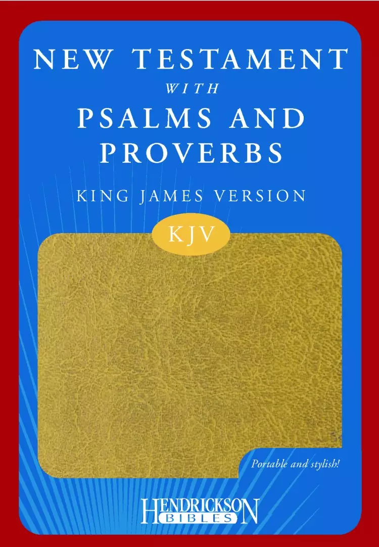 KJV New Testament with Psalms and Proverbs: Tan, Imitation Leather