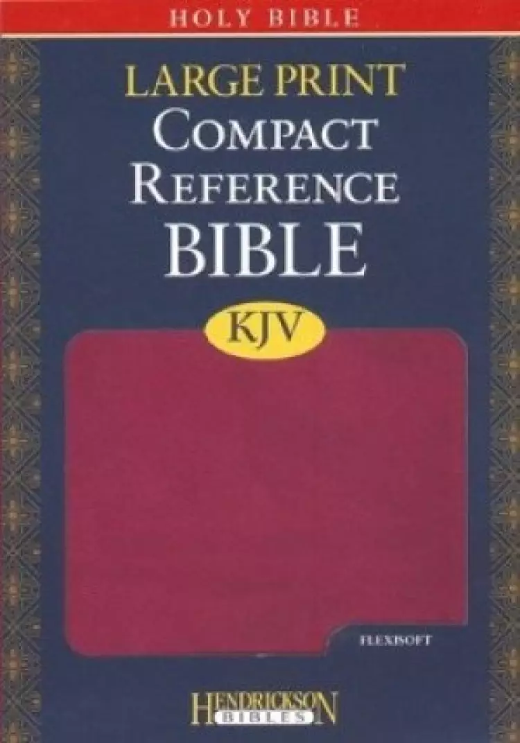 KJV Compact Reference Bible: Berry, Imitation Leather, Large Print