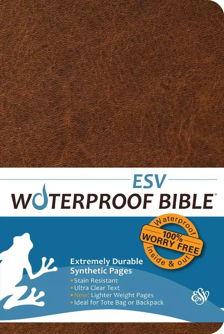 Waterproof Bible-Esv-Brown