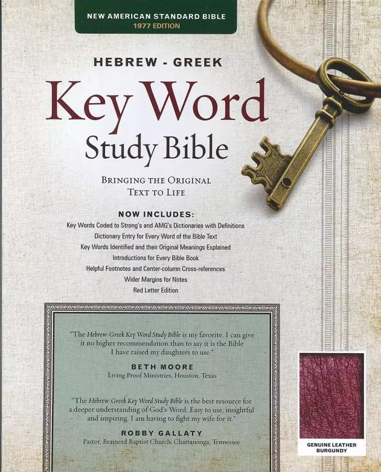 The NASB Hebrew-Greek Key Word Study Bible