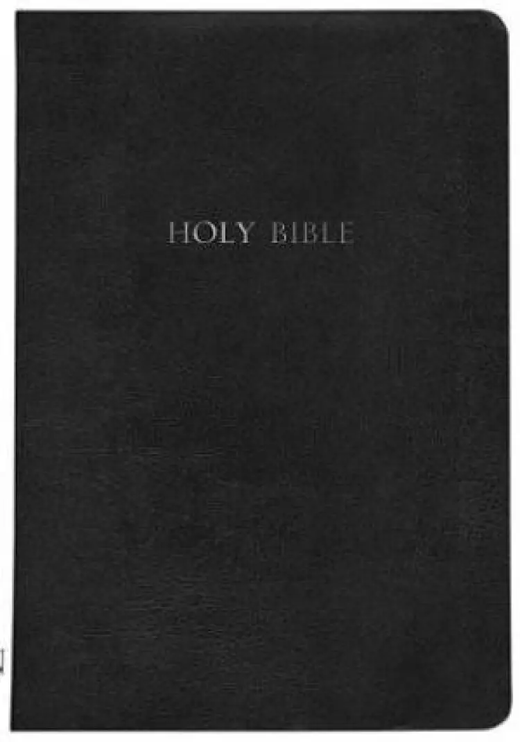 KJV Wide Margin Bible: Black, Bonded Leather