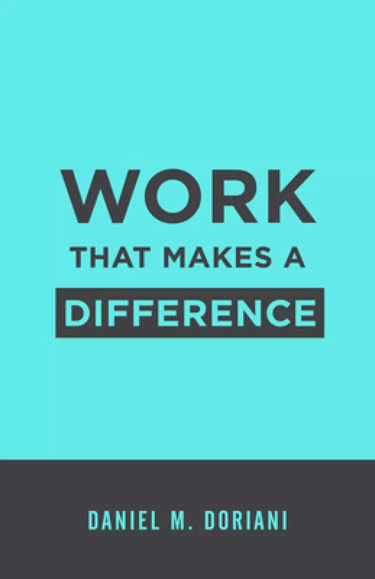 Work That Makes a Difference