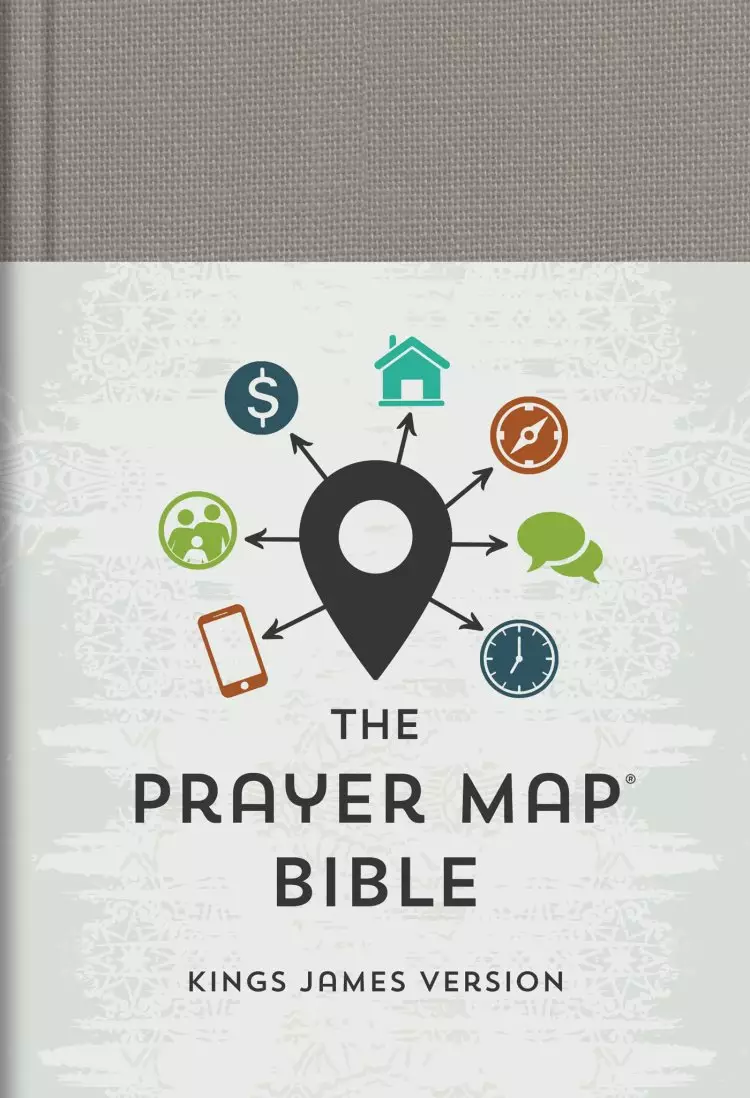 KJV Prayer Map® Bible [Gray Weave]