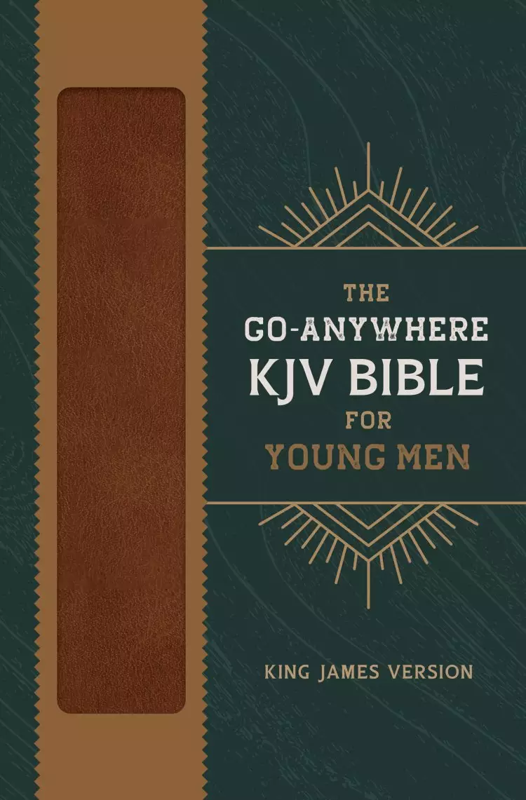 Go-Anywhere KJV Bible for Young Men [Woodgrain Chestnut]