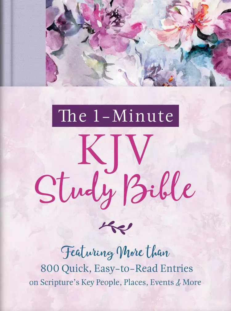 1-Minute KJV Study Bible (Lavender Petals)
