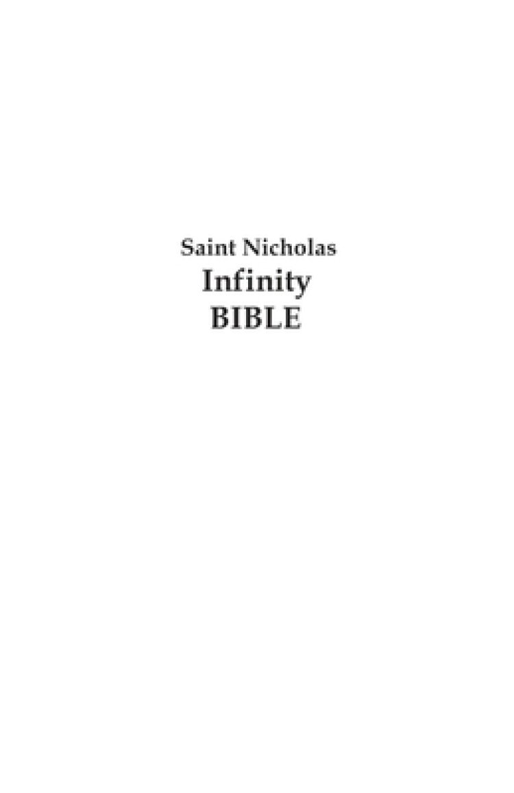 Saint Nicholas Infinity Bible The Good Book Free Delivery at Eden.co.uk