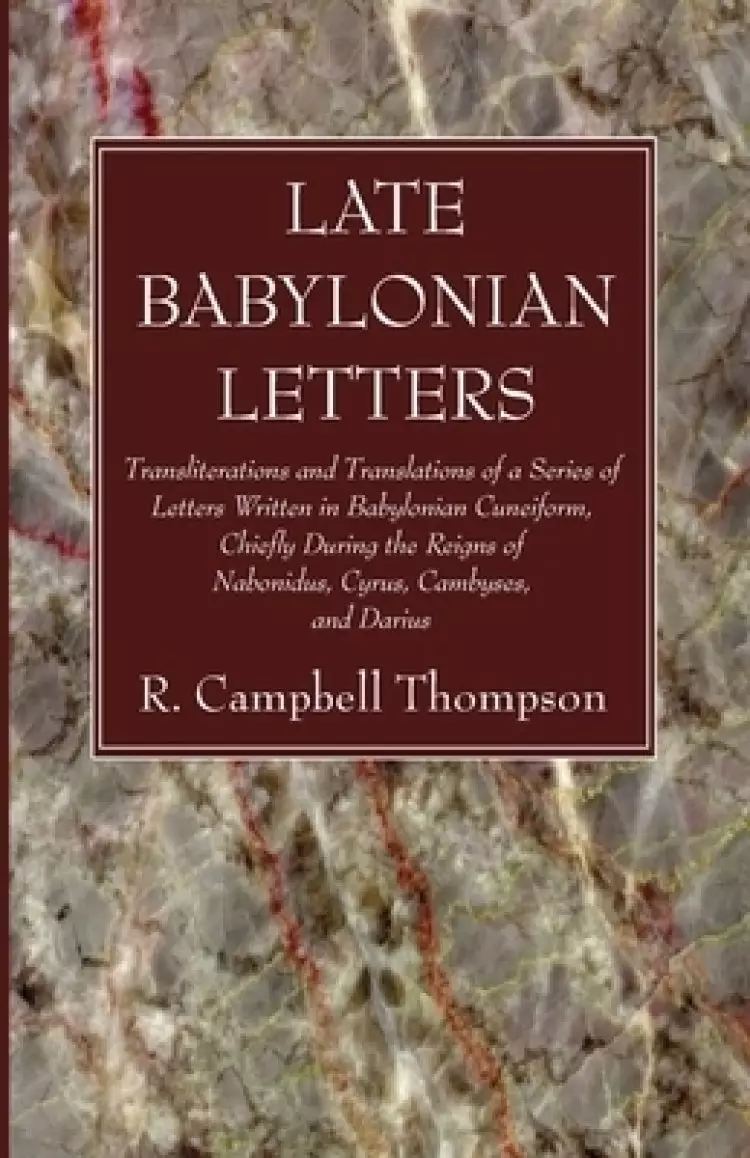 Late Babylonian Letters