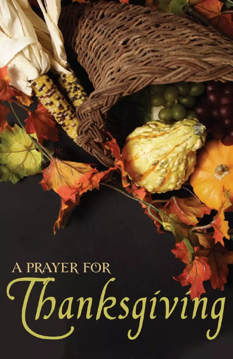 Prayer For Thanksgiving (Pack Of 25)