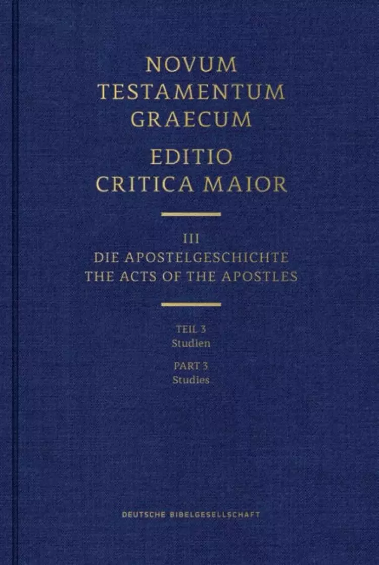 Novum Testamentum Graecum ECM Vols 1-3
