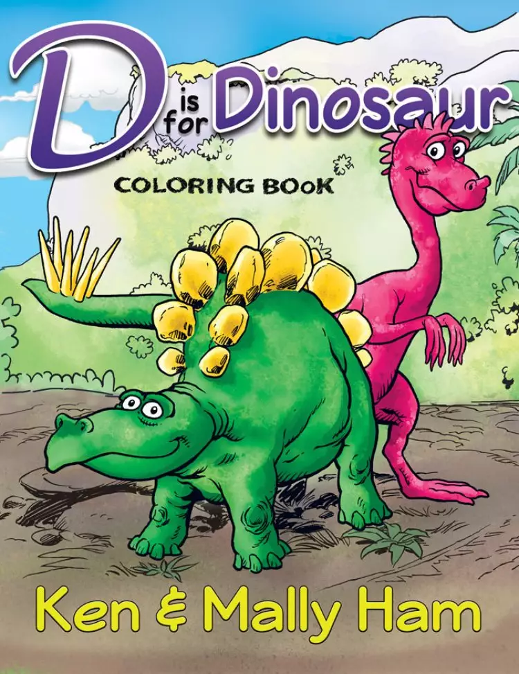 D is for Dinosaur Colouring Book