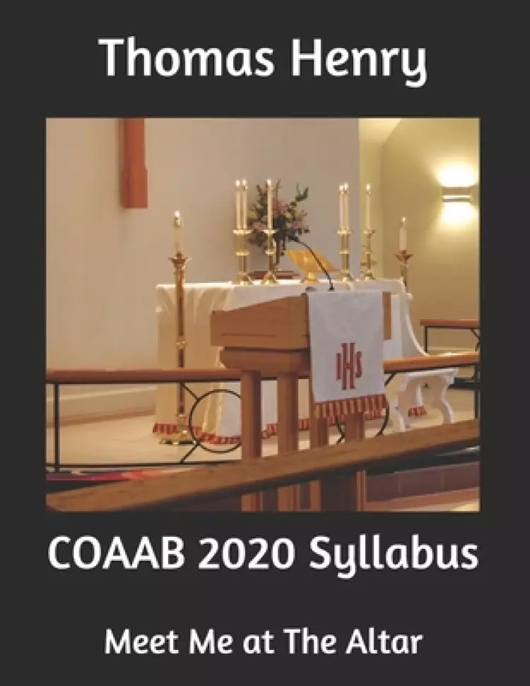 COAAB 2020 Syllabus: Meet Me at The Altar