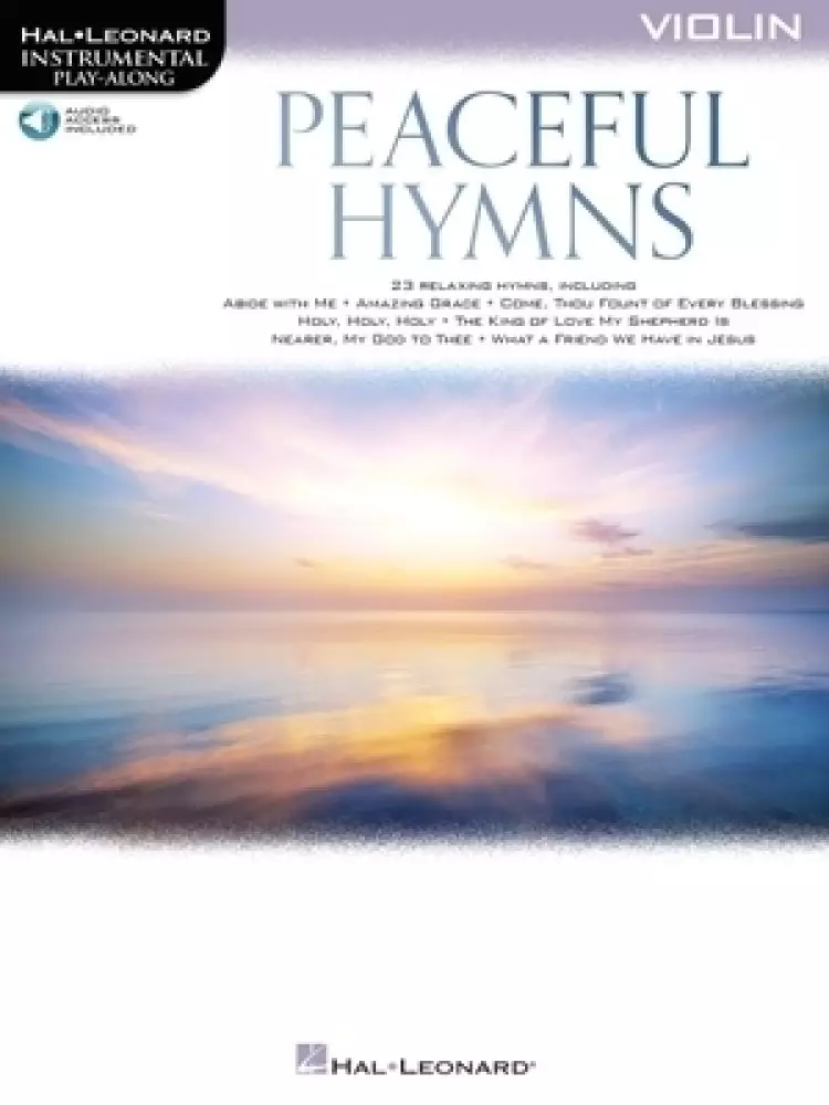 Peaceful Hymns for Violin: Instrumental Play-Along