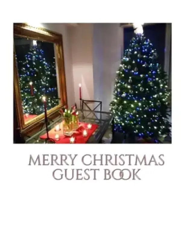 Merry christmas blank  guest book