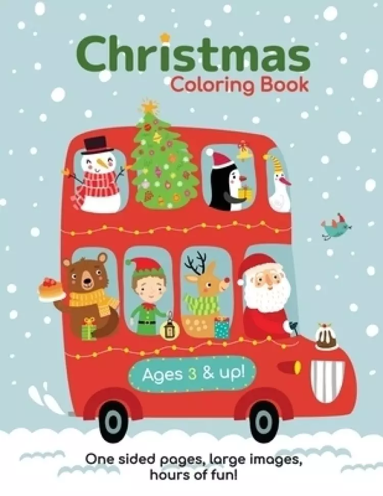 Christmas Coloring Book for Kids Ages 3-6!