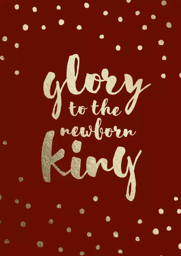 Glory to the Newborn King Christmas Cards - Pack of 6
