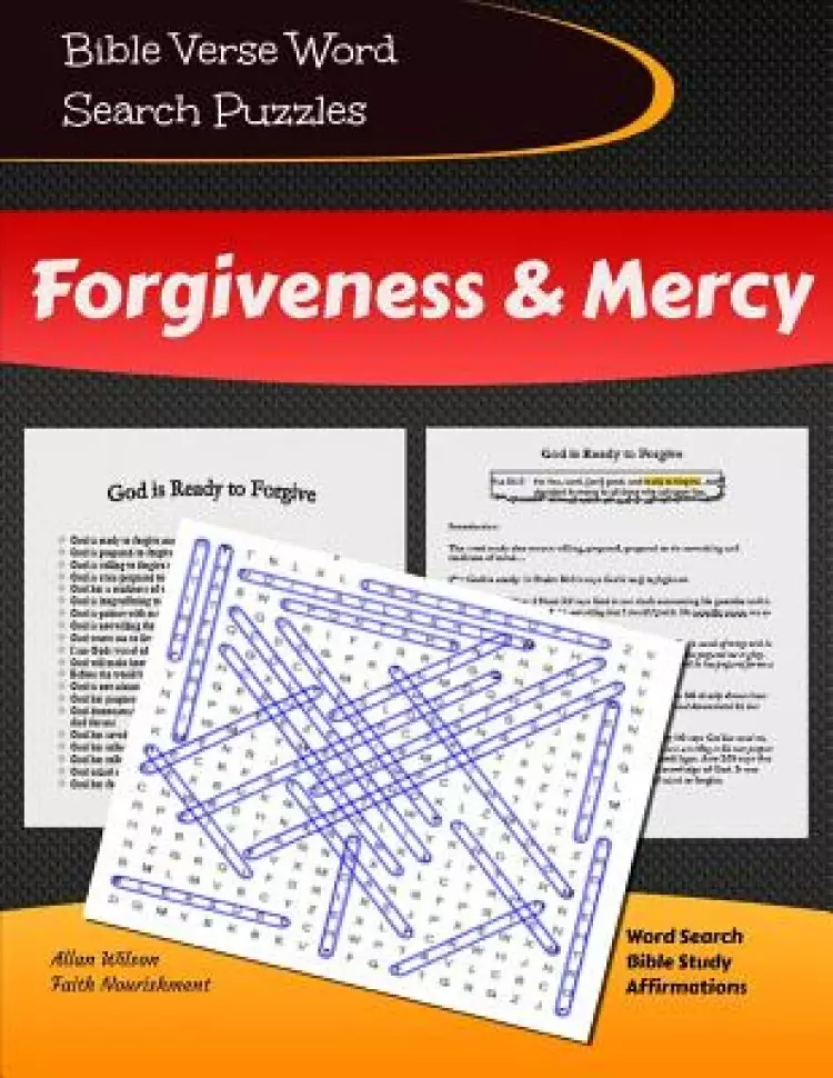 Bible Verse Word Search Puzzles - Forgiveness & Mercy: Scripture Word & Phrase Search with Bible Study & Christian Affirmations
