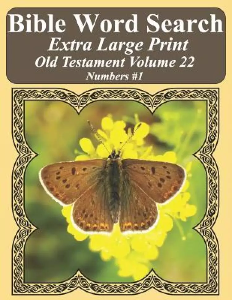 Bible Word Search Extra Large Print Old Testament Volume 22: Numbers #1