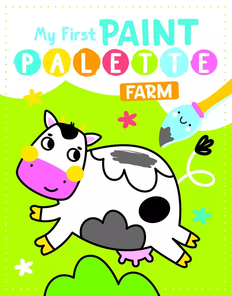 Magic Paint Pallette Activity Book - Farm