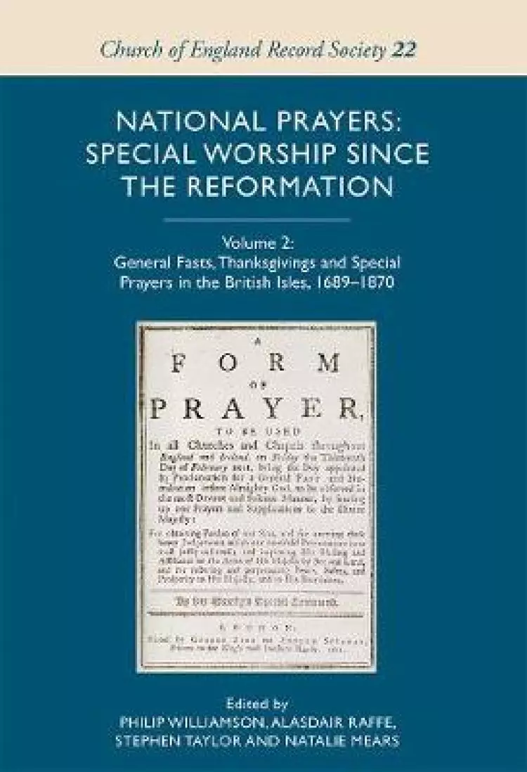 National Prayers: Special Worship Since the Reformation