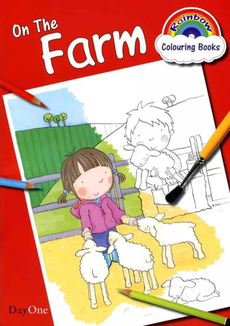 Rainbow Colouring Book On The Farm