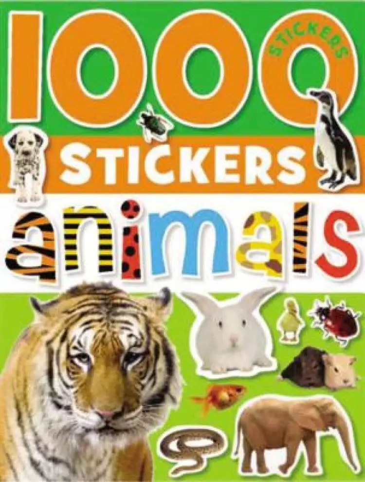 1000 STICKERS ANIMALS