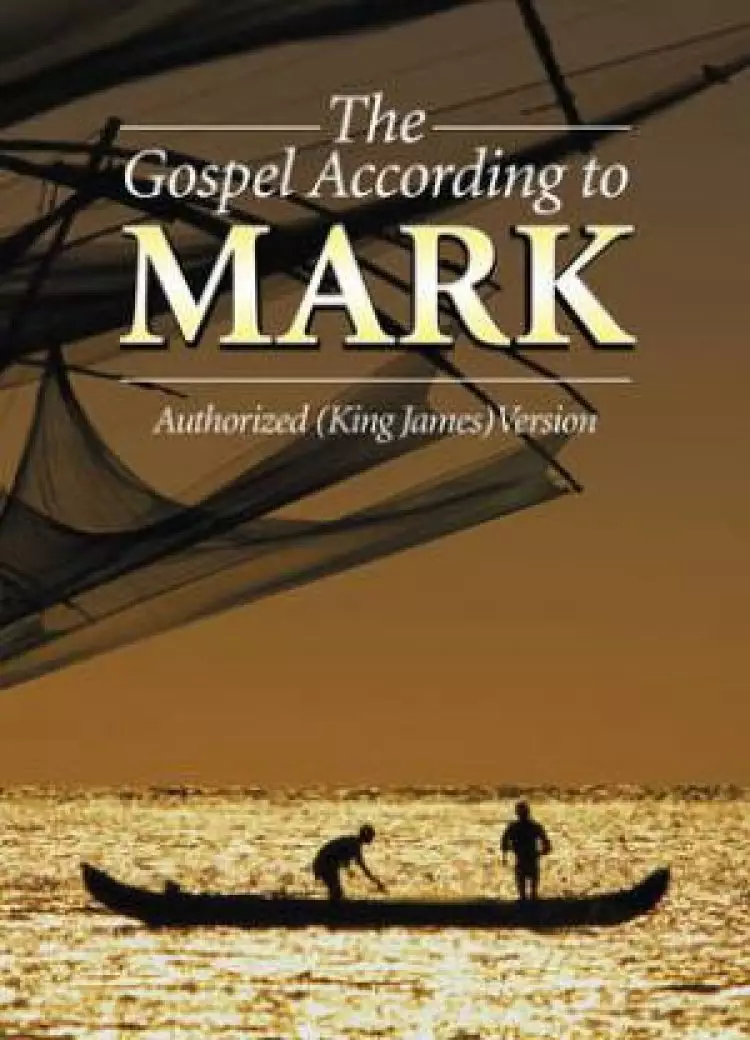 KJV The Gospel According to Mark Paperback Pocket Outreach Edition Reading Plan Large Print Text