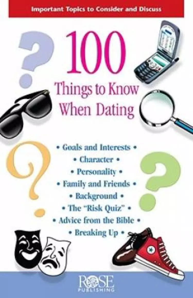 100 Things To Know When Dating Pamphlet