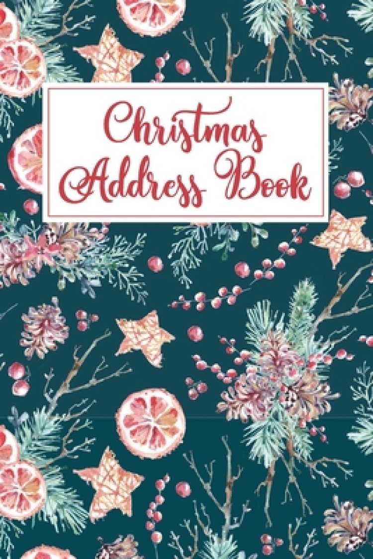 Christmas Address Book Holiday Card List Book & Organizer Free