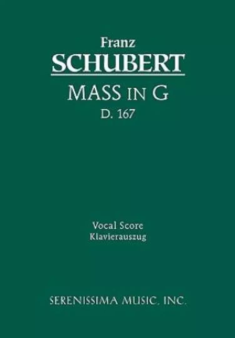 Mass in G, D. 167 - Vocal Score