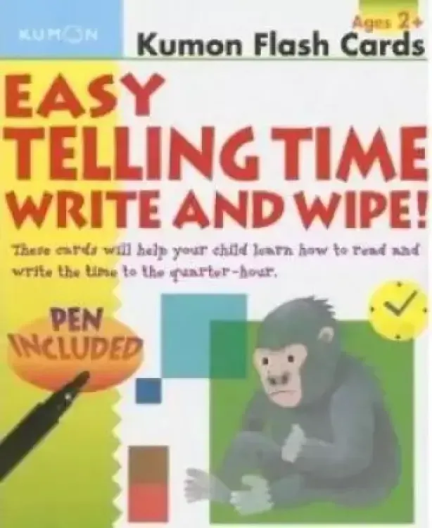Easy Telling Time Write And Wipe Flash Cards