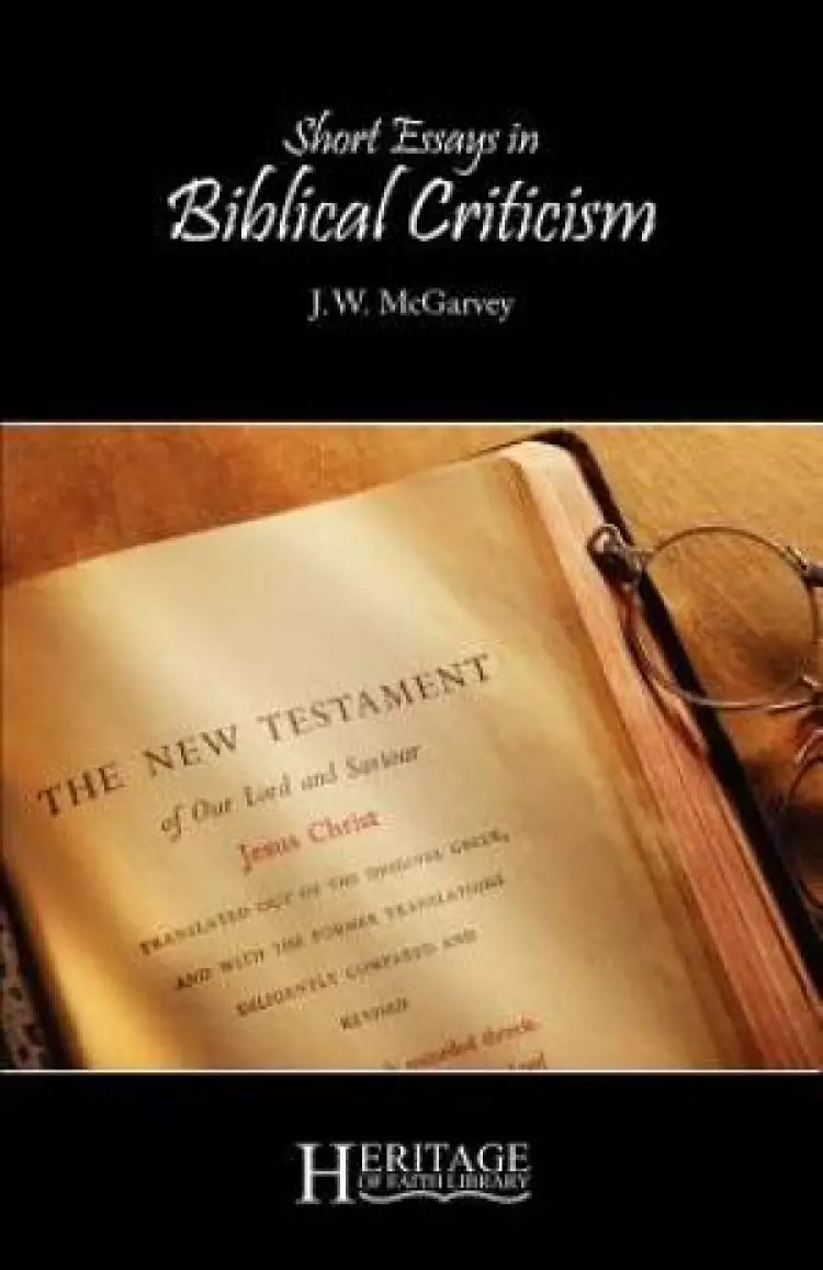 Short Essays in Biblical Criticism