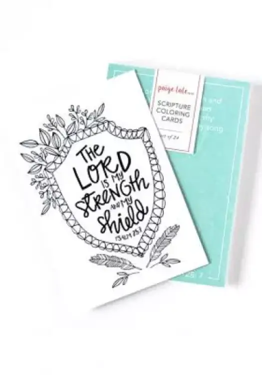 Scripture Coloring Cards: Color, Share, and Inspire