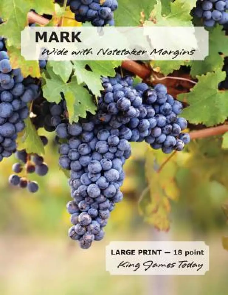 MARK Wide with Notetaker Margins: LARGE PRINT - 18 point, King James Today(TM)