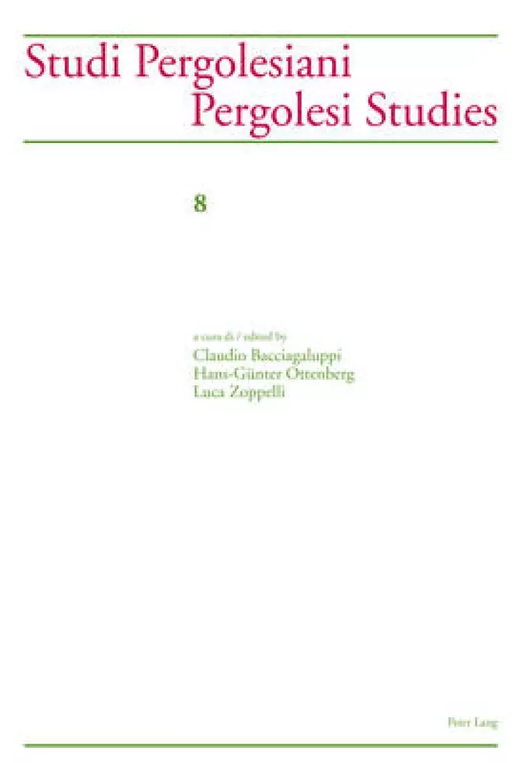 Studi Pergolesiani Pergolesi Studies