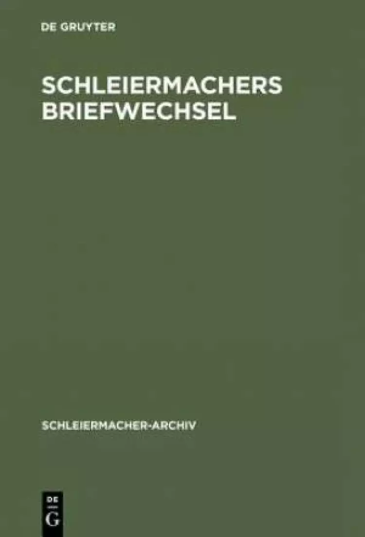 Schleiermachers Briefwechsel