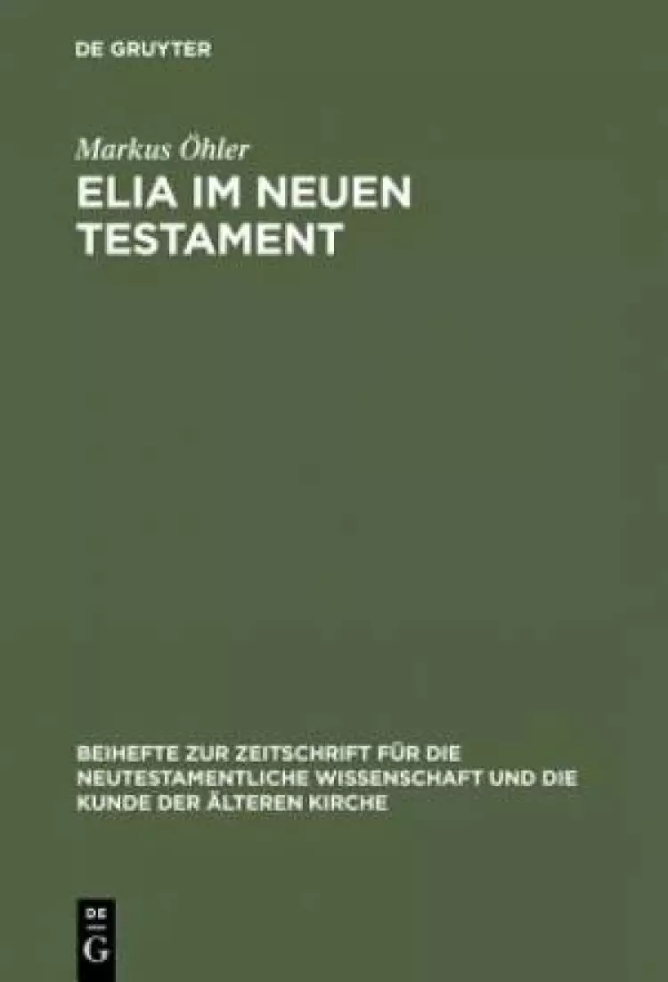 Elia Im Neuen Testament